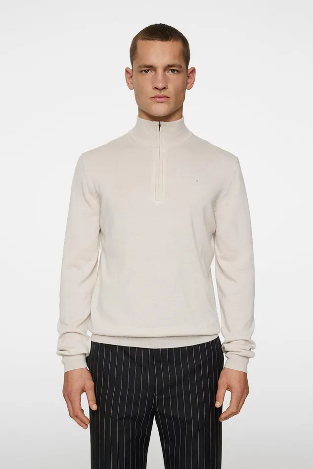 JLindeberg Kiyan Merino Quarter Zip Men Knitwear