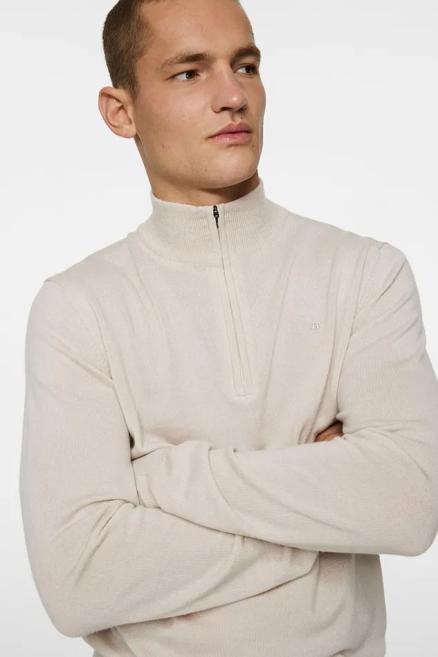 JLindeberg Kiyan Merino Quarter Zip Men Knitwear