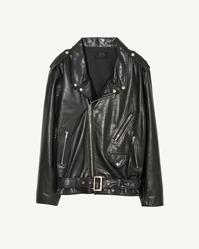 Jackets and Coats ALEX LEATHER JACKET Black Nili Lotan Men