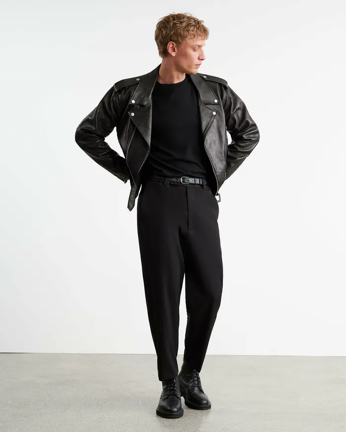 Jackets and Coats ALEX LEATHER JACKET Black Nili Lotan Men