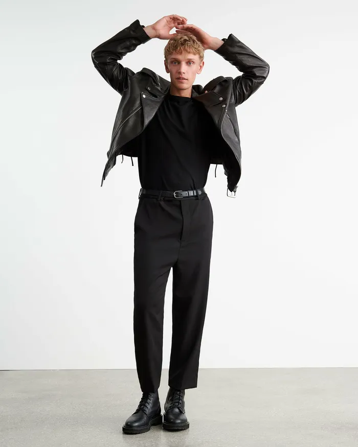 Jackets and Coats ALEX LEATHER JACKET Black Nili Lotan Men