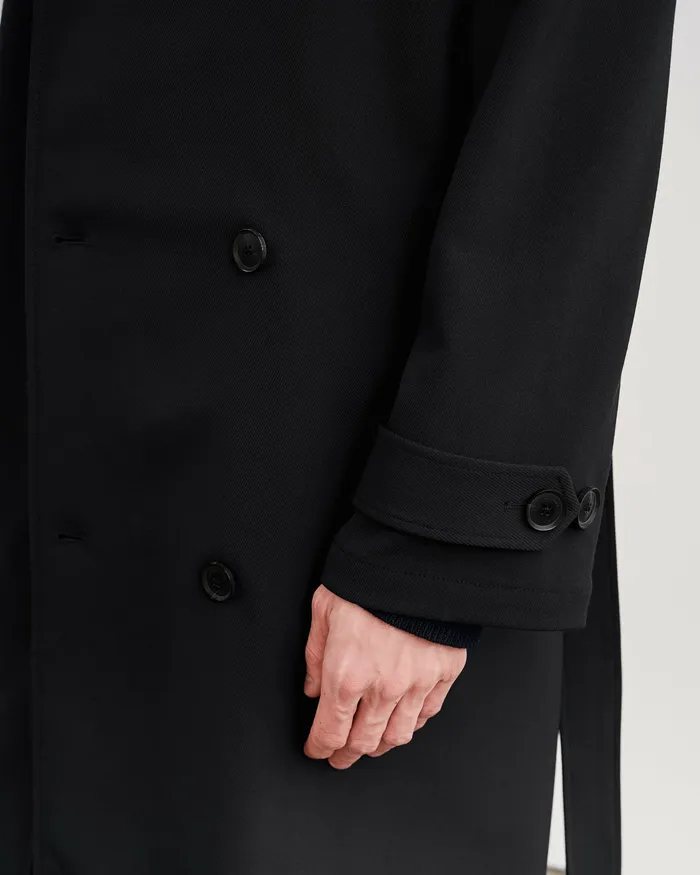 Jackets and Coats Men Nili Lotan ERNEST TRENCH COAT Black