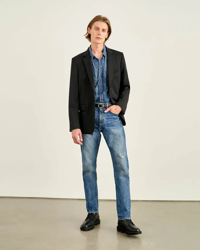 Jackets and Coats Nili Lotan Men DANIEL BLAZER Black