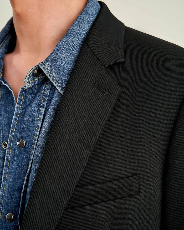 Jackets and Coats Nili Lotan Men DANIEL BLAZER Black