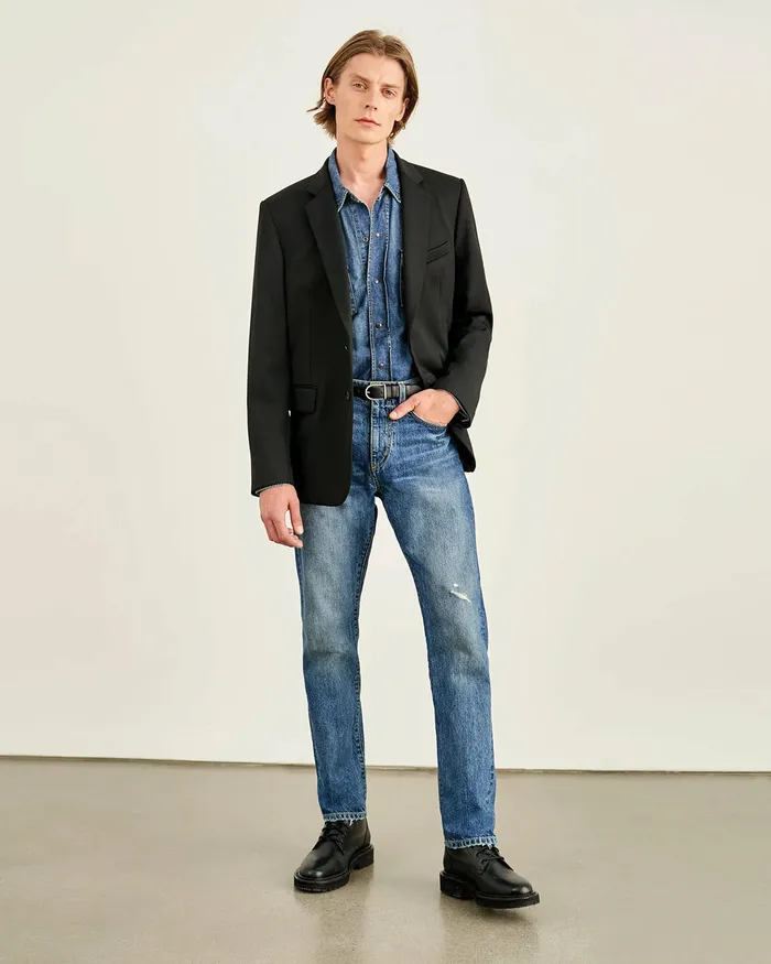 Jackets and Coats Nili Lotan Men DANIEL BLAZER Black