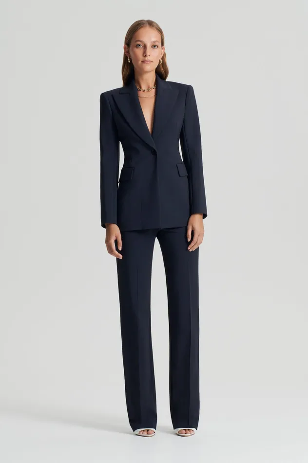 Jackets Scanlan Theodore Women TAILORED JACKET NAVY