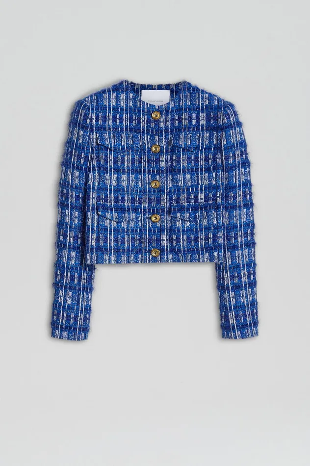 Jackets Scanlan Theodore Women TINSEL CARGO JACKET COBALT