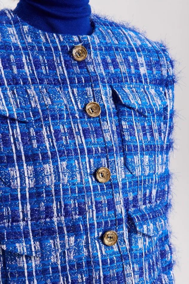 Jackets Scanlan Theodore Women TINSEL CARGO JACKET COBALT