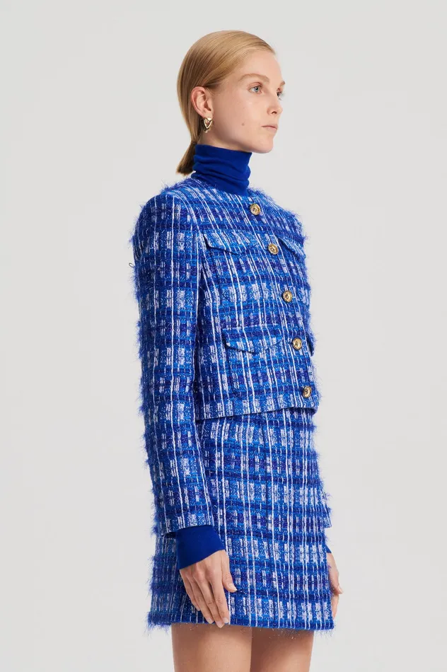Jackets Scanlan Theodore Women TINSEL CARGO JACKET COBALT