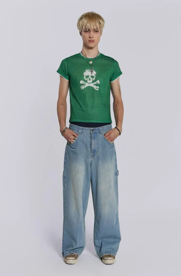 Jeans Men Jaded London Light Wash Colossus Carpenter Jeans