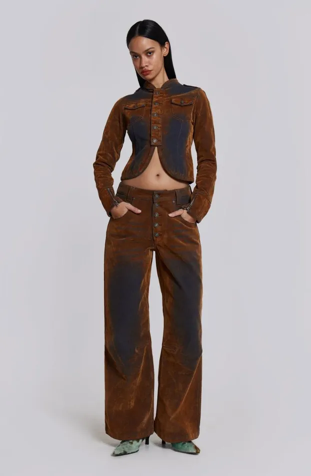 Jeans Women Jaded London Zebe Velvet Touch Jeans