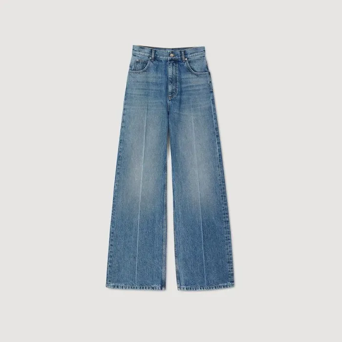 Jeans Women SANDRO Faded Jeans Blue Jean