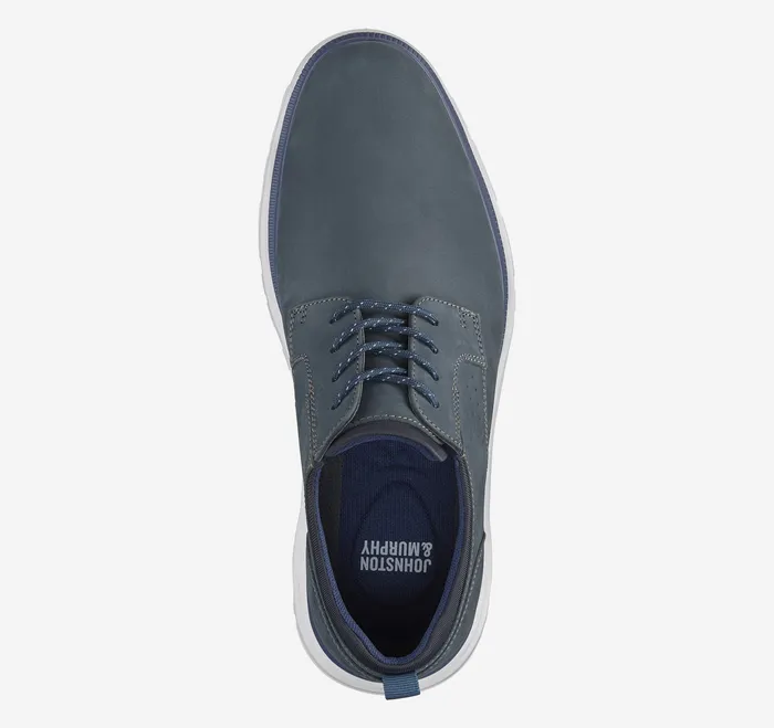 Jenkins Plain Toe Navy Nubuck Men LaceUps Johnston and Murphy
