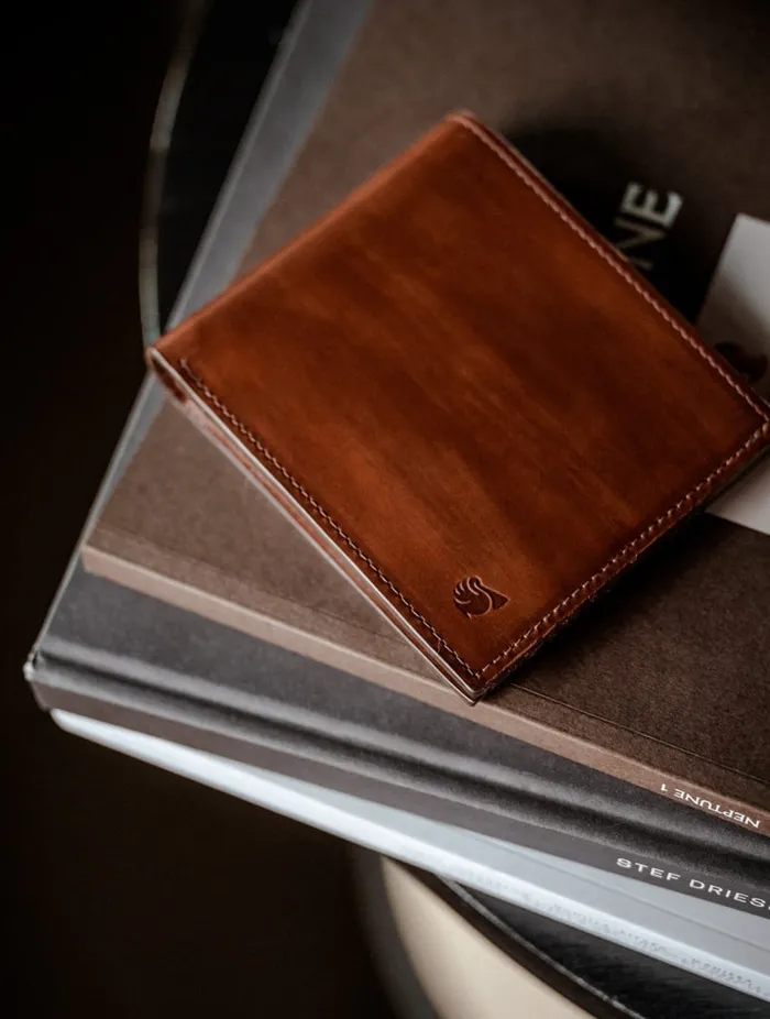 Jersey Cognac Patina Men Bobbies Small Leather Goods