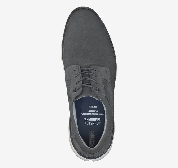 Johnston and Murphy LaceUps Men XC4 Tanner Plain Toe Dark Gray Nubuck