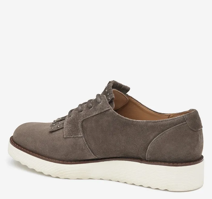 Johnston and Murphy Mitzi Kiltie Oxford Dark Gray Suede Women Women8217s Shoes