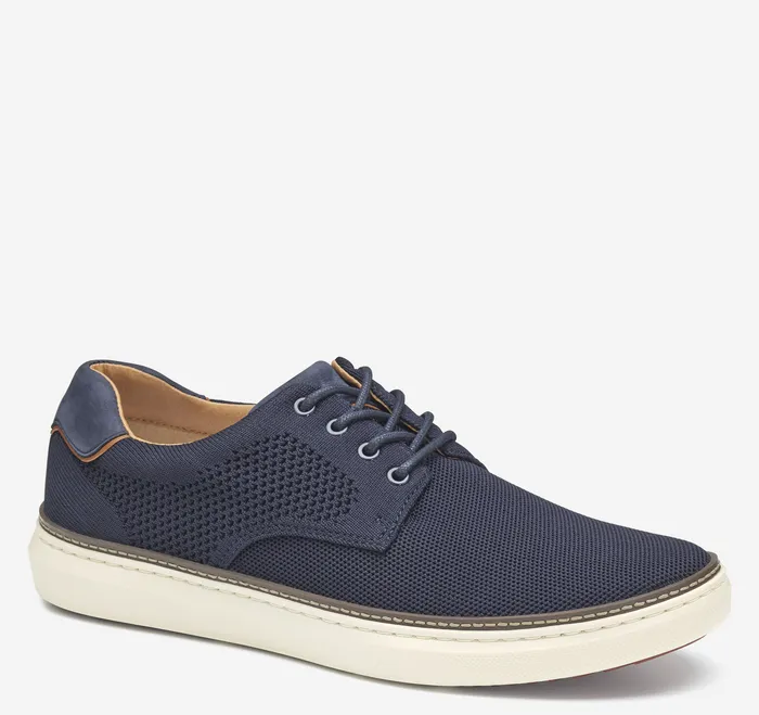 Johnston and Murphy Shoes Men McGuffey 2 Knit Plain Toe Navy Knit