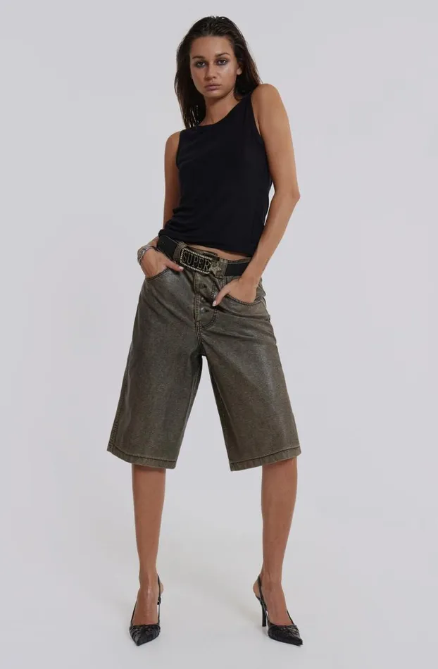 Jorts Women Jaded London Brecken PU Jorts