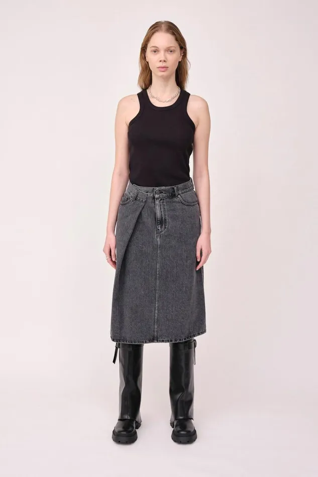 Kelly Skirt 8211 Dark Grey Women Won Hundred Skirts and Shorts