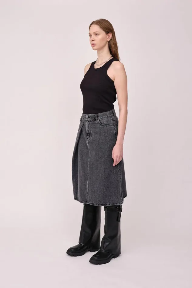 Kelly Skirt 8211 Dark Grey Women Won Hundred Skirts and Shorts