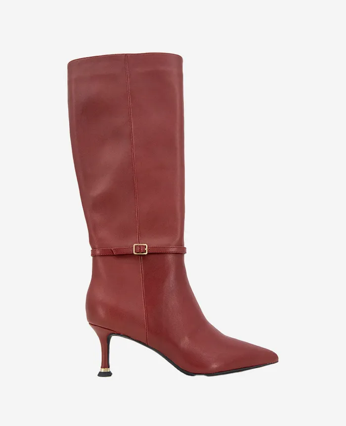 Kenneth Cole Boots and Booties Women Utah Leather Boot Red