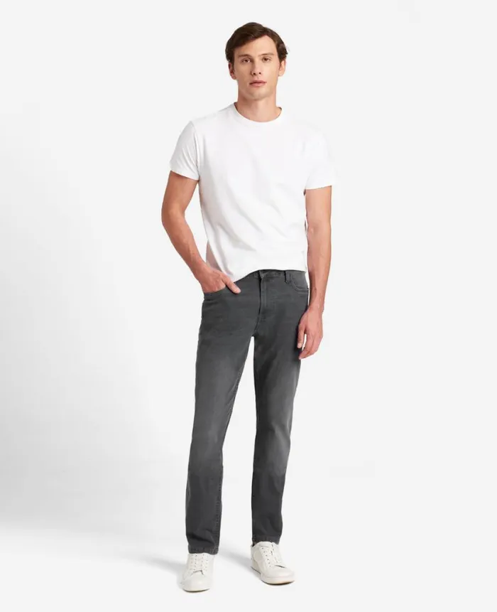 Kenneth Cole Denim Men AthleticFit Recycled Stretch Denim Jeans Grey