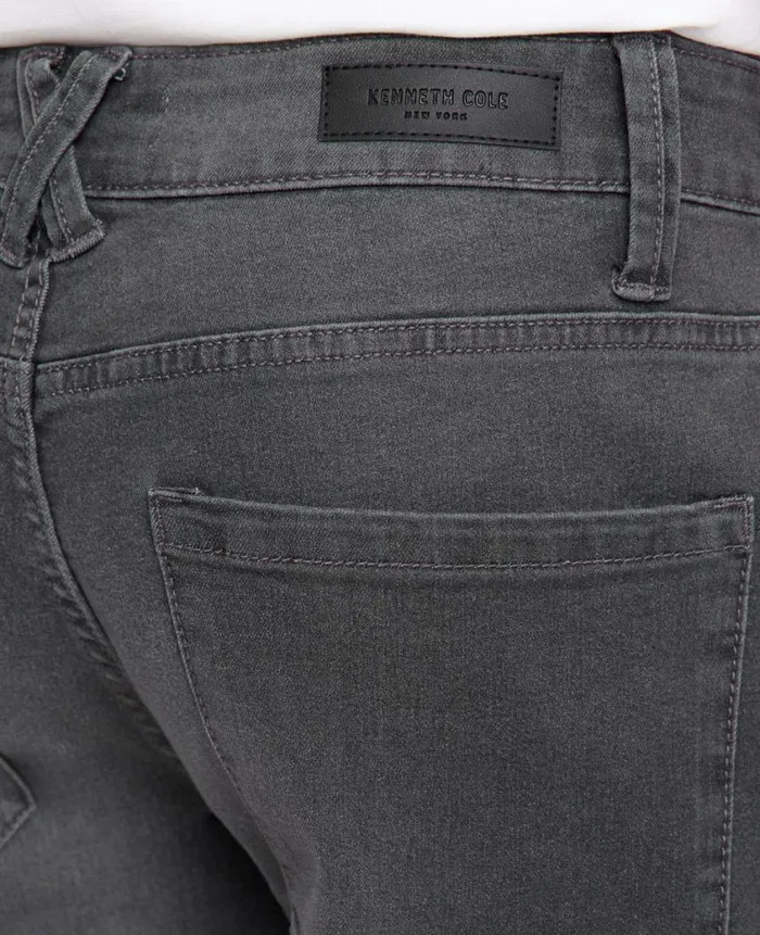 Kenneth Cole Denim Men AthleticFit Recycled Stretch Denim Jeans Grey