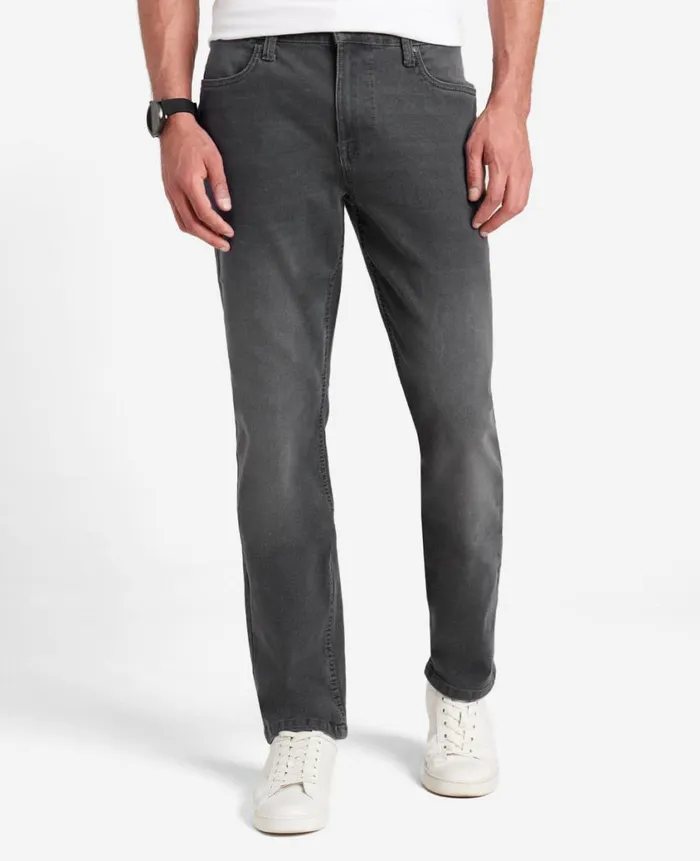 Kenneth Cole Denim Men AthleticFit Recycled Stretch Denim Jeans Grey
