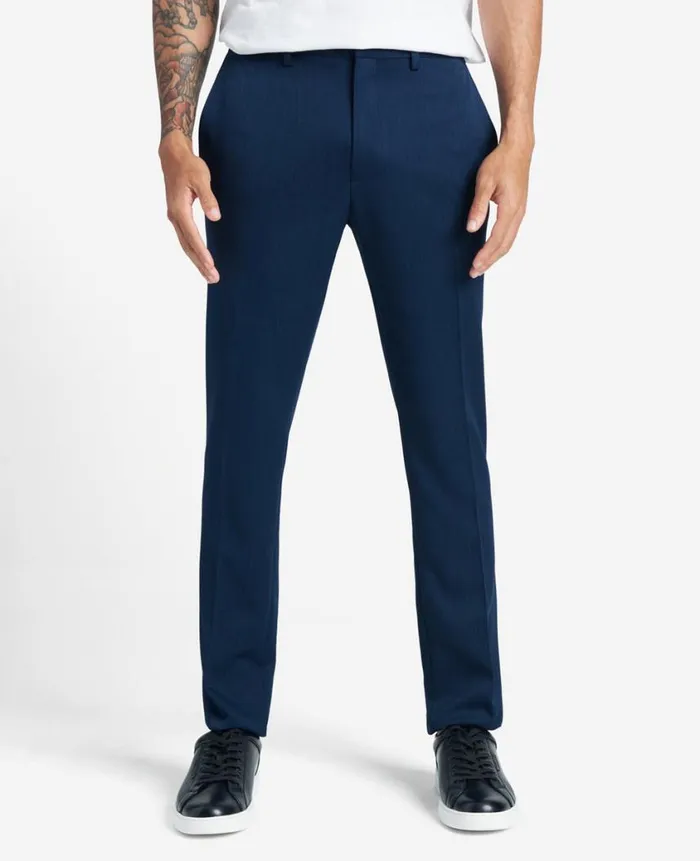 Kenneth Cole Dress Pants Men SlimFit Stretch Dress Pant Blue Kenneth Cole Dress Pants Men SlimFit Stretch Dress Pant Blue