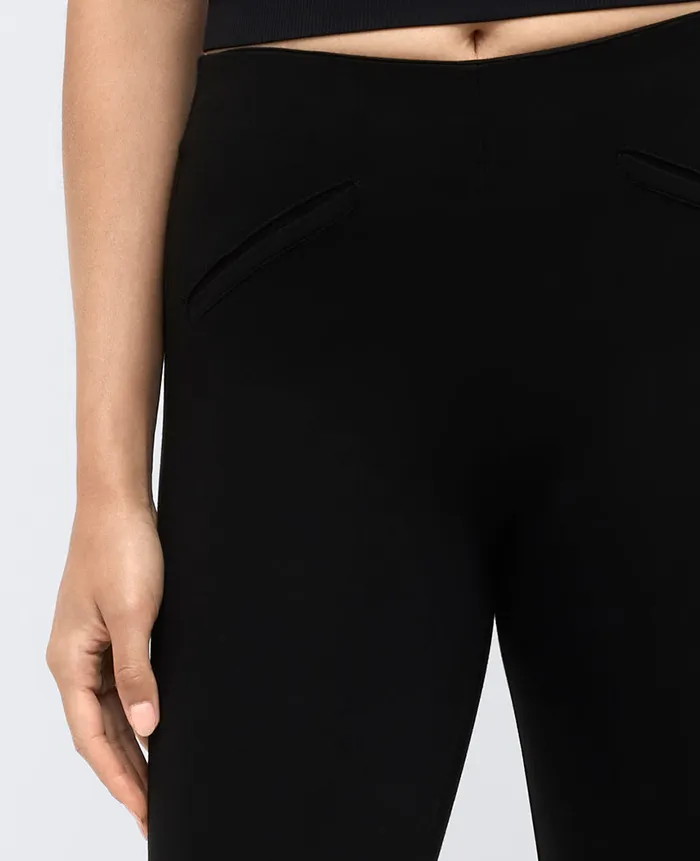 Kenneth Cole Pants and Shorts Women Pull On Welt Pocket Compression Legging Black Kenneth Cole Pants and Shorts Women Pull On Welt Pocket Compression Legging Black