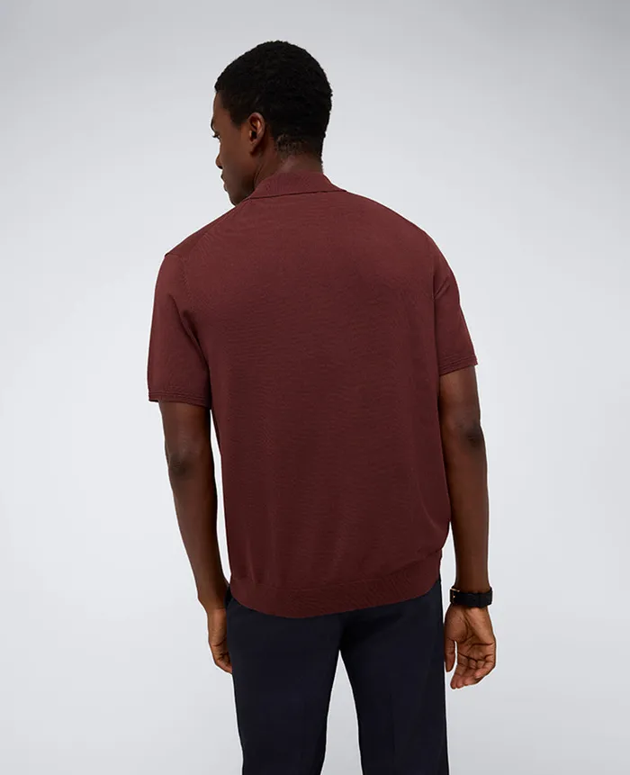 Kenneth Cole Polos and TShirts Men Short Sleeve Polo Sweater Red