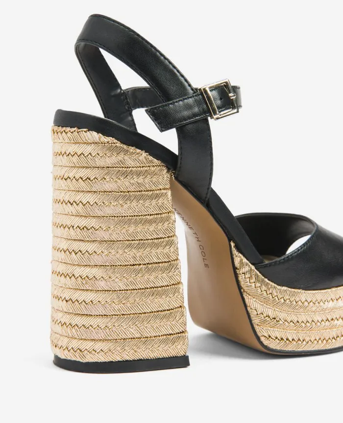 Kenneth Cole Pumps and Heels Women Dolly Ankle Strap Platform Heeled Sandal Black Kenneth Cole Pumps and Heels Women Dolly Ankle Strap Platform Heeled Sandal Black