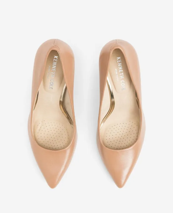 Kenneth Cole Pumps and Heels Women Riley 85 Leather Heel With Rebound Brown
