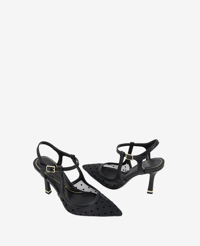 Kenneth Cole Pumps and Heels Women Romi Mesh Ankle Slingback Heel Black Kenneth Cole Pumps and Heels Women Romi Mesh Ankle Slingback Heel Black