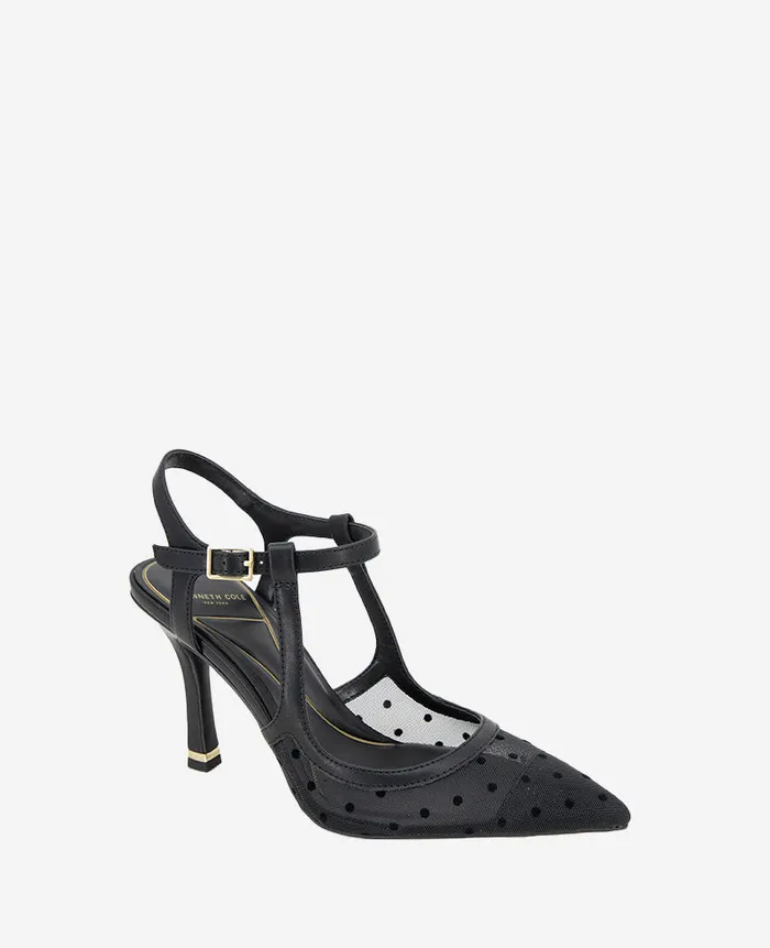 Kenneth Cole Pumps and Heels Women Romi Mesh Ankle Slingback Heel Black Kenneth Cole Pumps and Heels Women Romi Mesh Ankle Slingback Heel Black