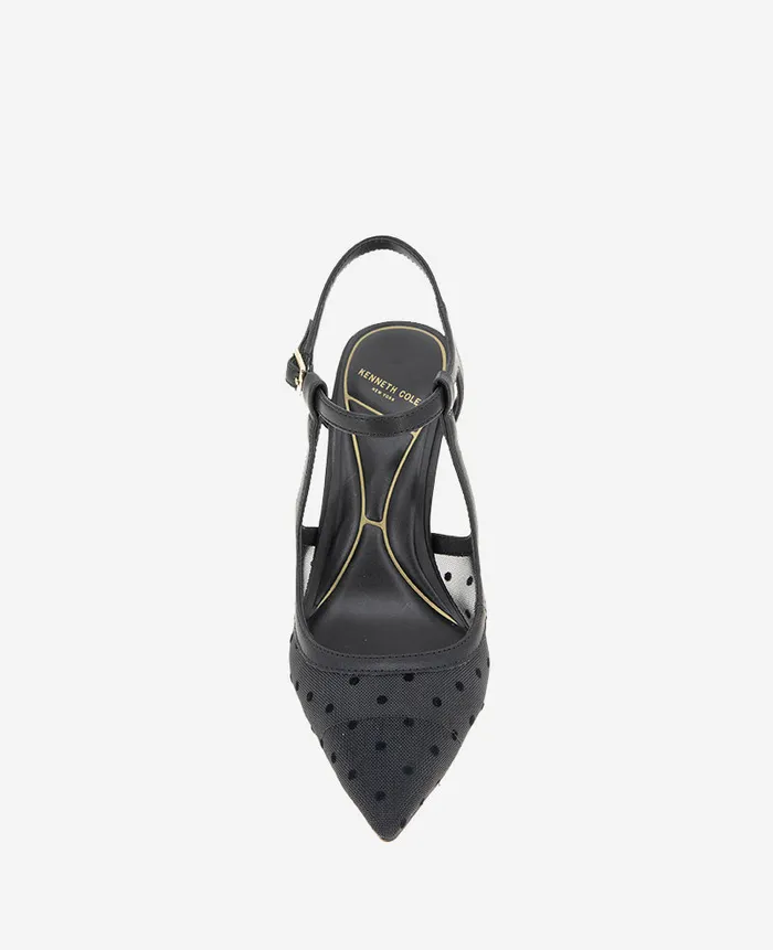 Kenneth Cole Pumps and Heels Women Romi Mesh Ankle Slingback Heel Black Kenneth Cole Pumps and Heels Women Romi Mesh Ankle Slingback Heel Black