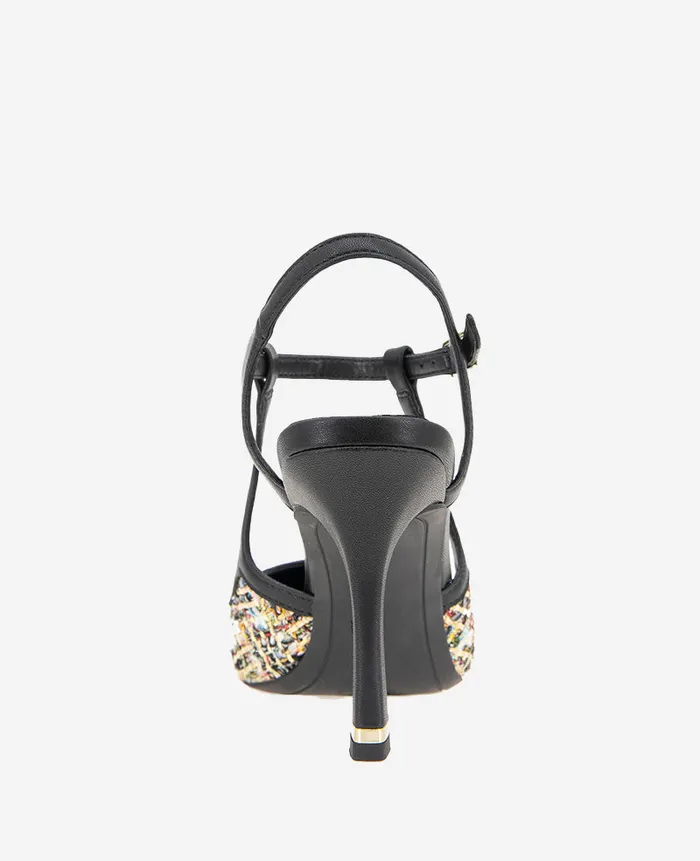Kenneth Cole Pumps and Heels Women Romi Tweed Ankle Slingback Heel Metallic Kenneth Cole Pumps and Heels Women Romi Tweed Ankle Slingback Heel Metallic