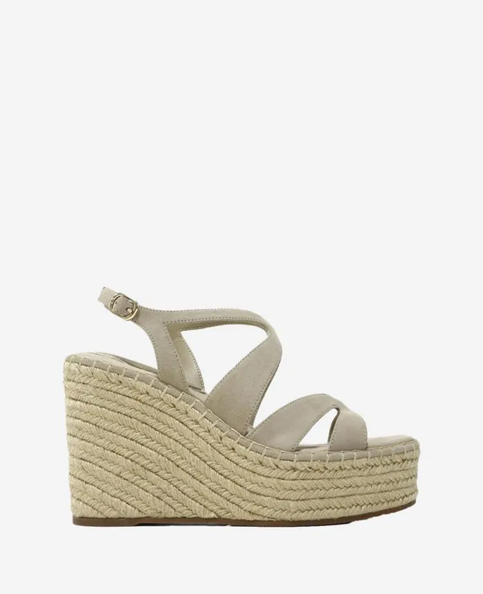 Kenneth Cole Sandals and Wedges Women Solace Platform Espadrille Wedge Sandal Beige
