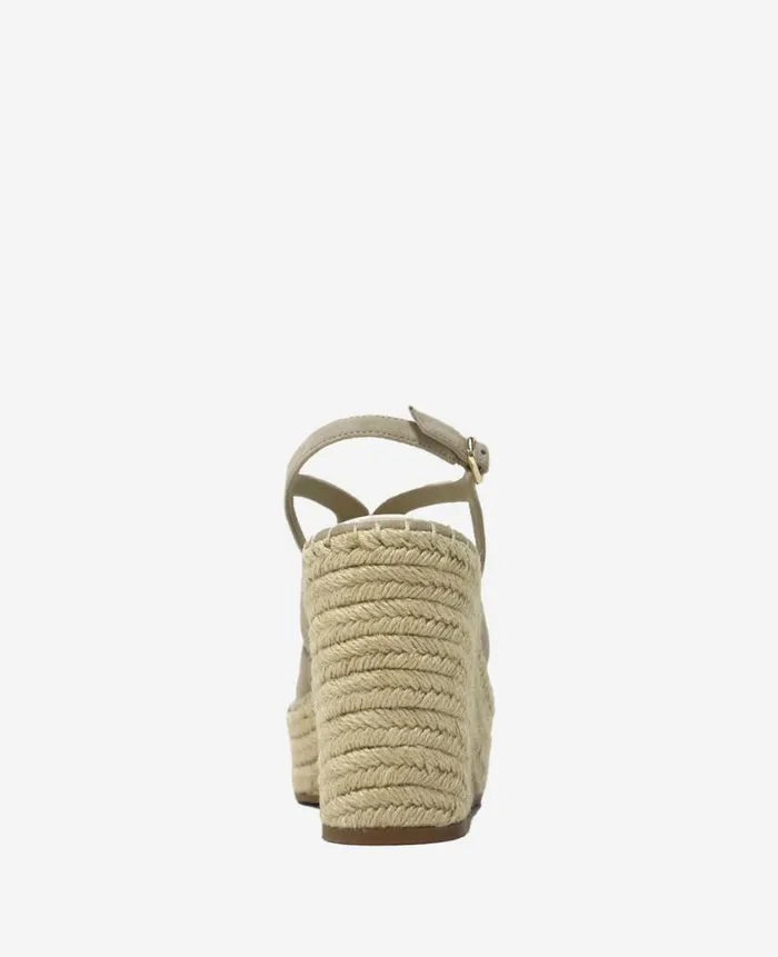 Kenneth Cole Sandals and Wedges Women Solace Platform Espadrille Wedge Sandal Beige