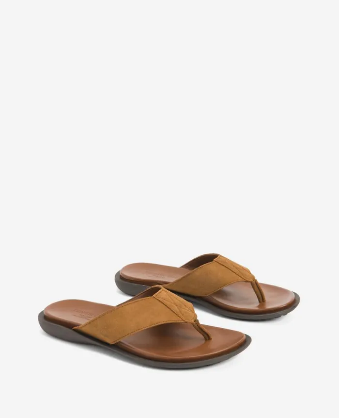 Kenneth Cole Sandals Men Sand Leather Thong Sandal Brown Kenneth Cole Sandals Men Sand Leather Thong Sandal Brown