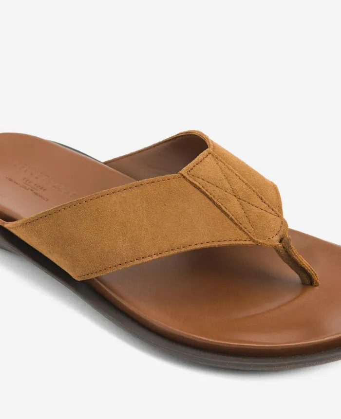 Kenneth Cole Sandals Men Sand Leather Thong Sandal Brown Kenneth Cole Sandals Men Sand Leather Thong Sandal Brown