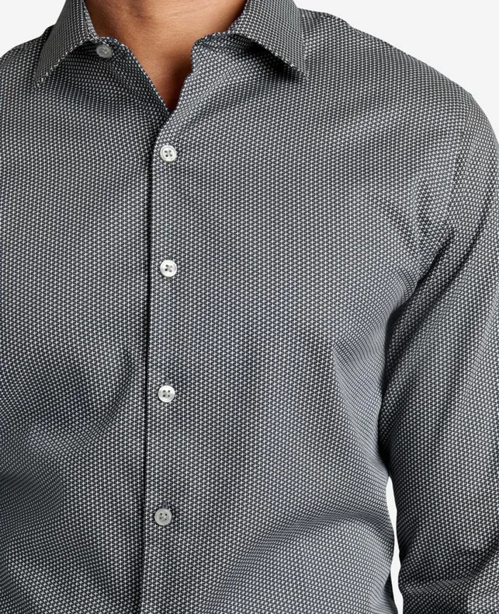 Kenneth Cole Shirts Men Slim Fit Kenneth Cole Natural Stretch Dress Shirt Black