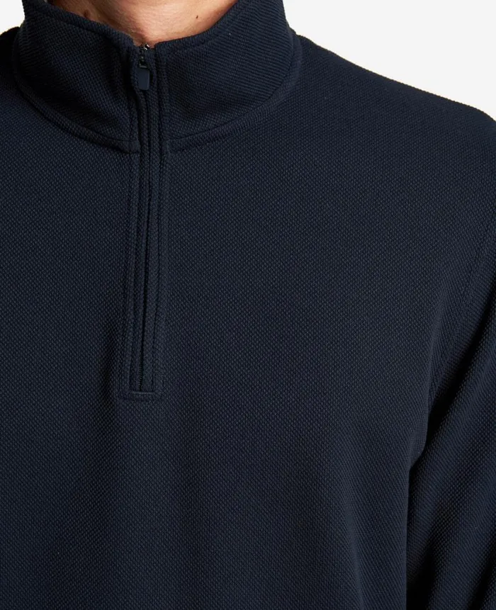 Kenneth Cole Sweaters Men QuarterZip Knit Pullover Blue Kenneth Cole Sweaters Men QuarterZip Knit Pullover Blue