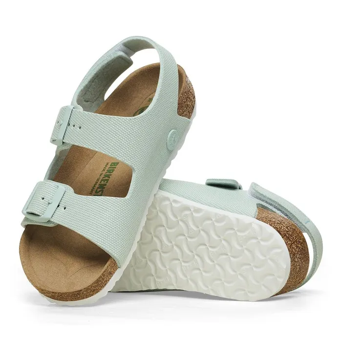 Kids Birkenstock BackAnkleStrap Milano Vegan Surf Green