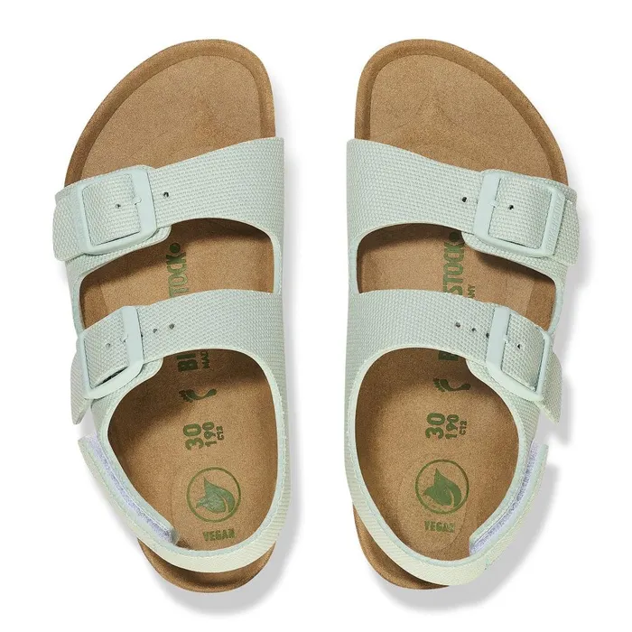 Kids Birkenstock BackAnkleStrap Milano Vegan Surf Green