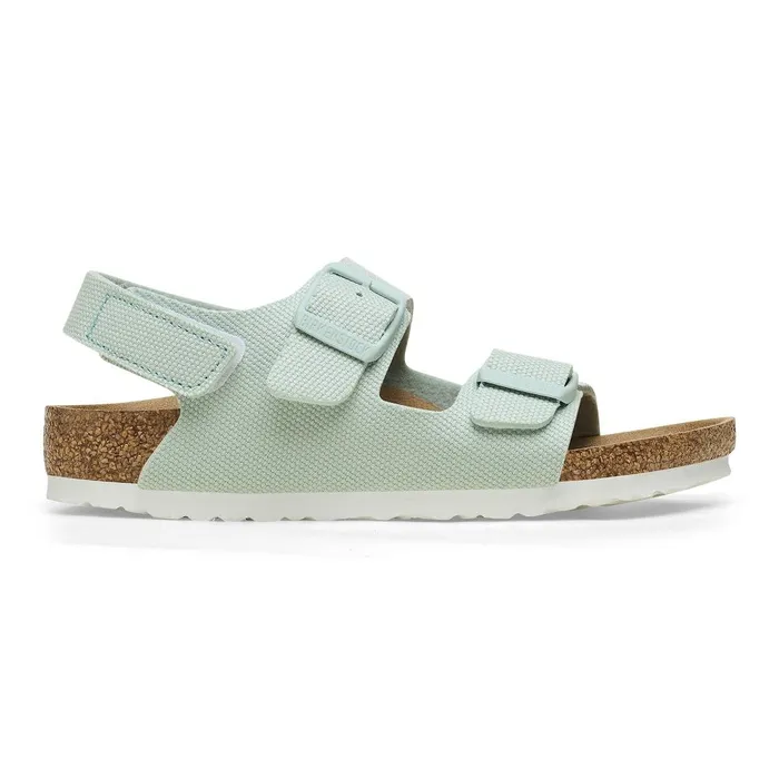 Kids Birkenstock BackAnkleStrap Milano Vegan Surf Green