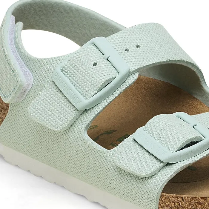 Kids Birkenstock BackAnkleStrap Milano Vegan Surf Green