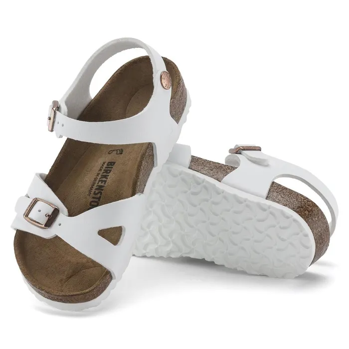 Kids Birkenstock TwoStrap Rio White