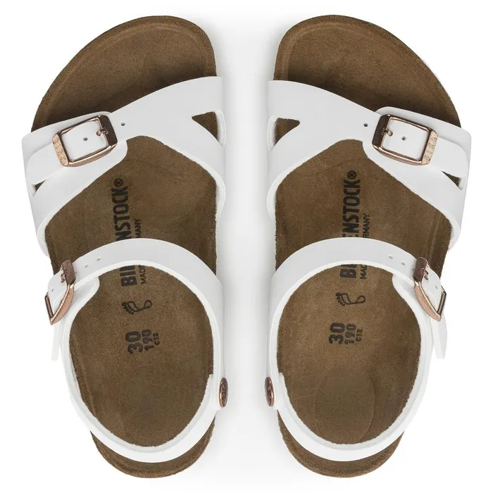 Kids Birkenstock TwoStrap Rio White