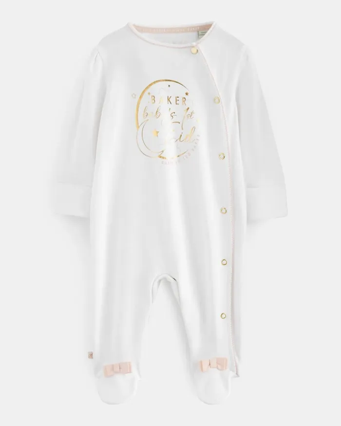 Kids EYVIE 8211 Baby039s First Eid Sleepsuit White Ted Baker Playsuits and Sets Kids EYVIE 8211 Baby039s First Eid Sleepsuit White Ted Baker Playsuits and Sets